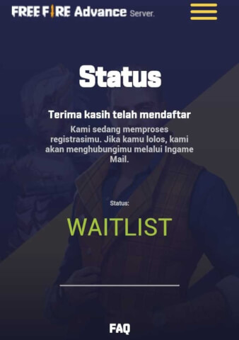 free fire advance server registration