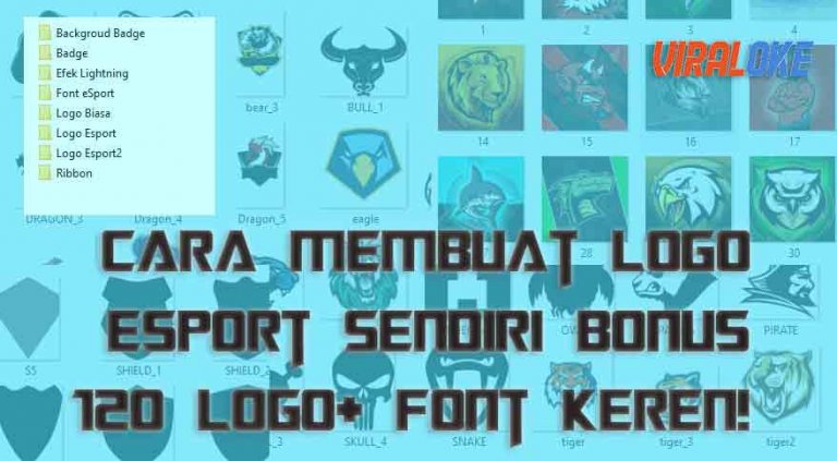 √ Cara Membuat Logo Esport Sendiri Bonus 120 Logo+ Font Keren