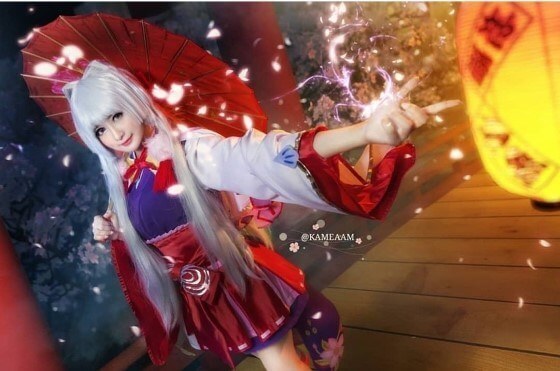 cosplay mobile legends kagura cherry witch
