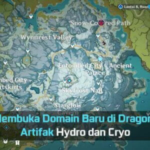 Cara Membuka Domain Baru di Dragonspine, Artifak Hydro dan Cryo 3 Cara Membuka Domain Baru di Dragonspine - Peak of Vindagnyr