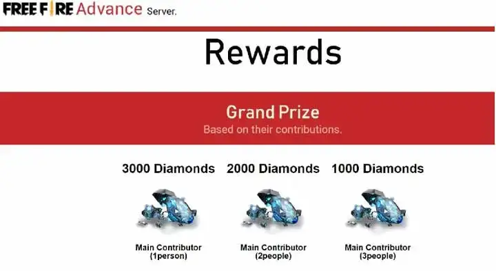 Advance Server FF free Diamond