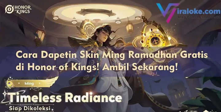 Cara Dapetin Skin Ming Ramadhan Gratis di Honor of Kings