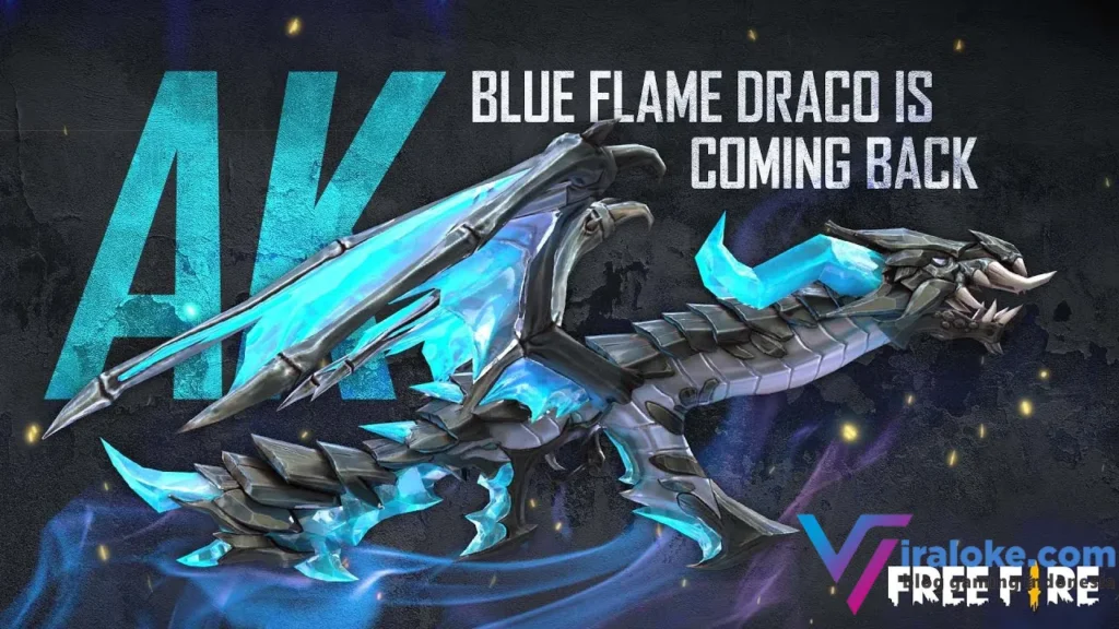 Daftar Lengkap Skin Evo Gun FF: Ada yang Fresh Nih? 2 AK47 Blue Flame Draco