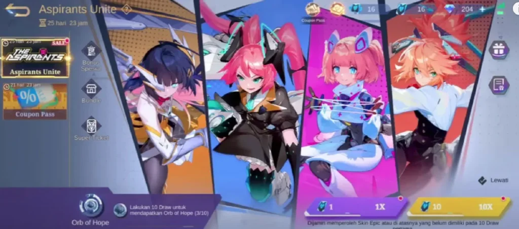 Bocoran Lengkap MLBB x Aspirants Unite 2025: Lesley & Chang'e Comeback! 4 Bocoran Lengkap MLBB x Aspirants Unite 2025: Lesley & Chang'e Comeback!