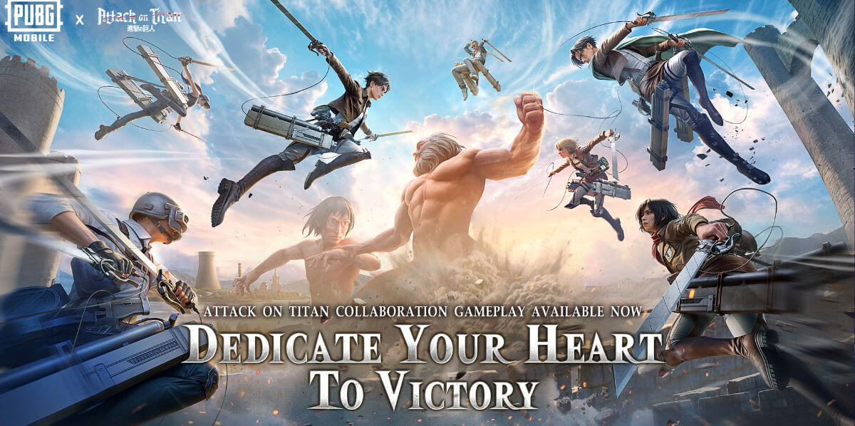 Wibu Wajib Kumpul! Kolaborasi PUBG MOBILE x Attack on Titan, Lebih Gahar! 3 Kolaborasi PUBG MOBILE x Attack on Titan