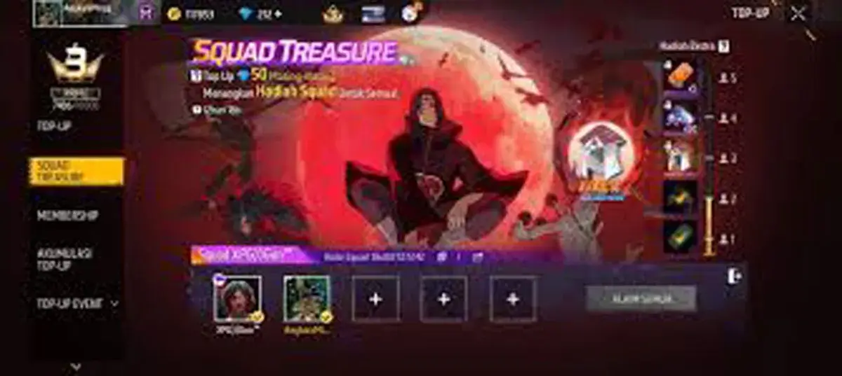 Squad Treasure Free Fire (FF)