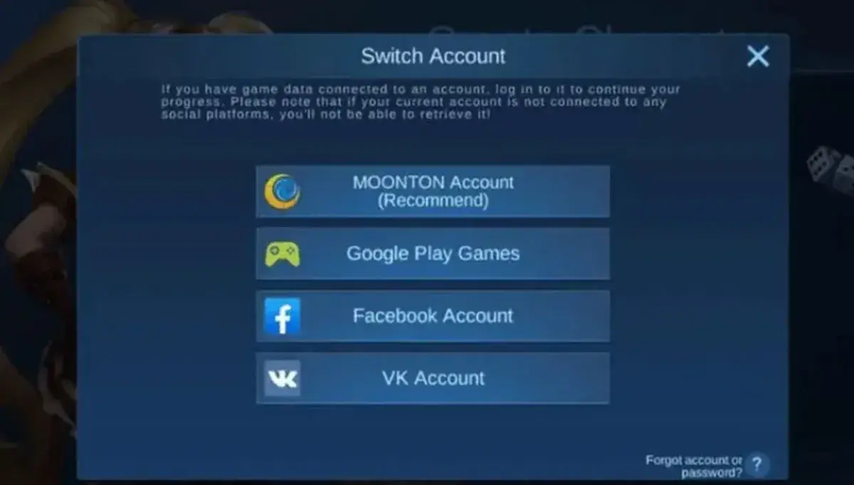 Cara Daftar Akun Moonton Terbaru