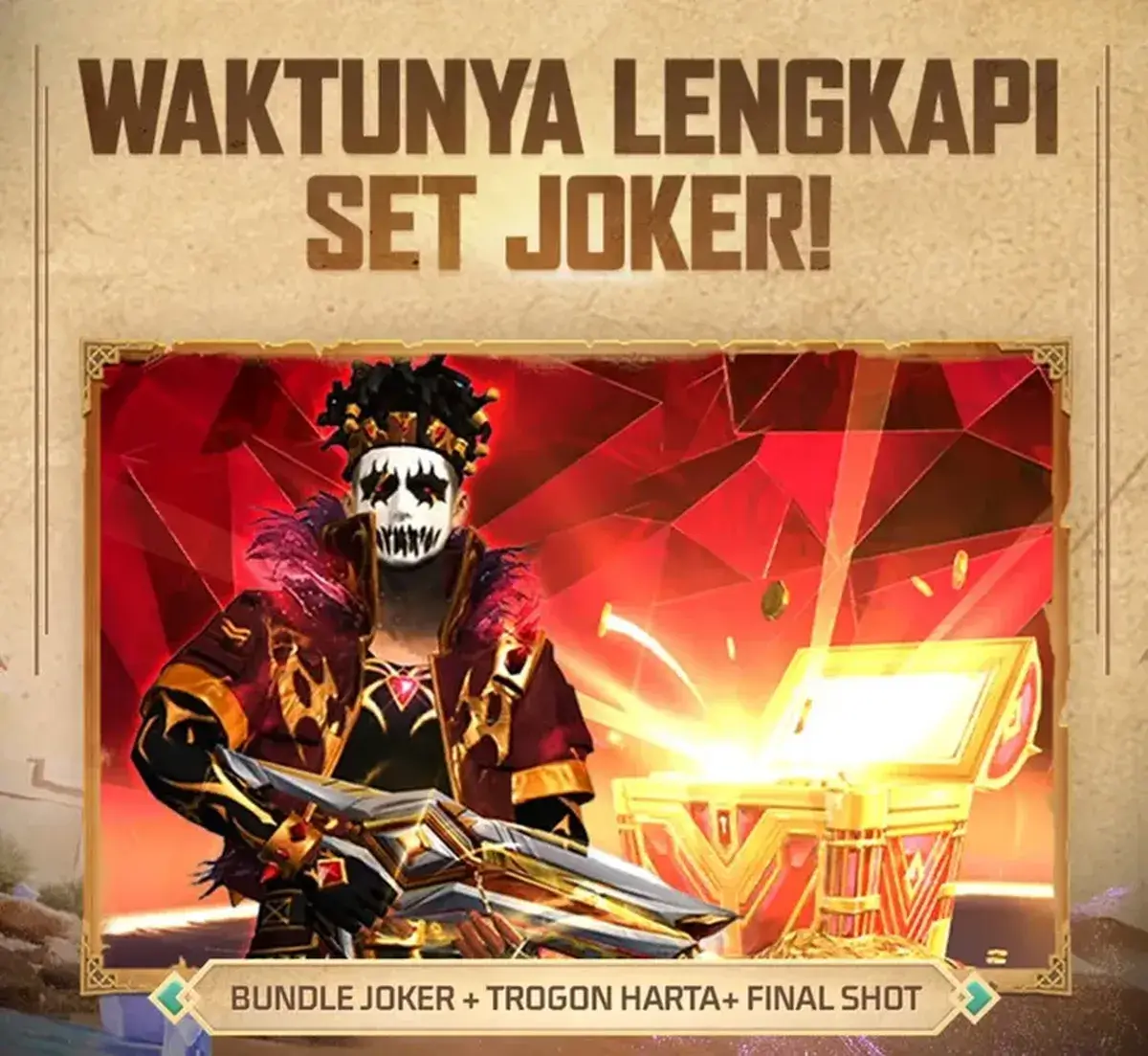 Siap-Siap! FF Bundle Joker V2 Resmi Rilis dengan Tampilan Lebih Garang dan Event Berlimpah! 2 FF Bundle Joker V2 Resmi Rilis